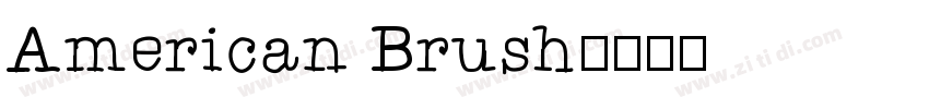 American Brush字体转换